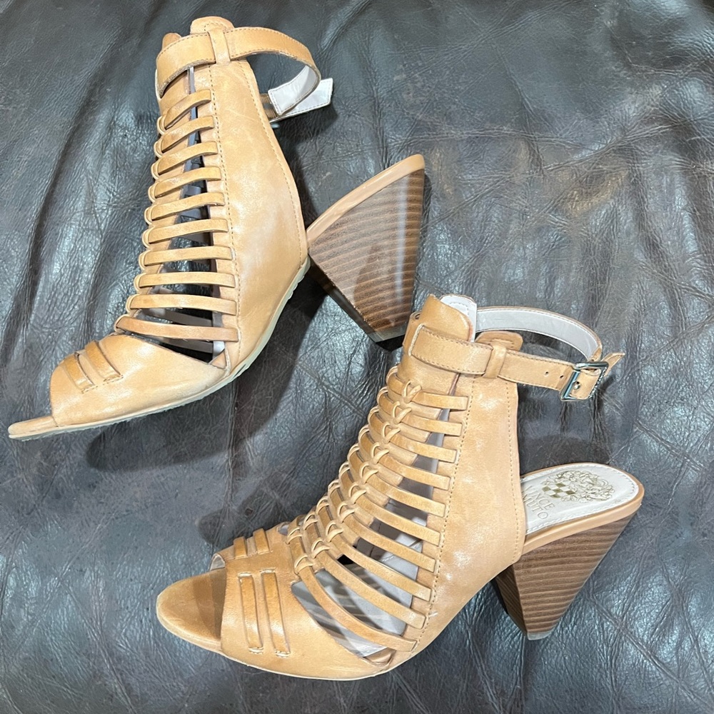 Vince Camuto Tan Leather Sandal